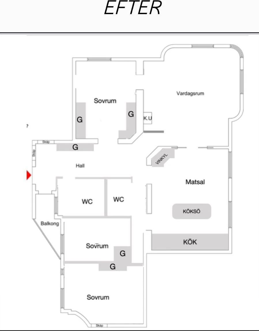 No.1 Östermalm, floor plan after